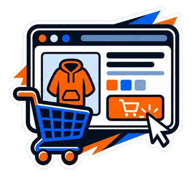 Страница интернет-магазина с корзиной